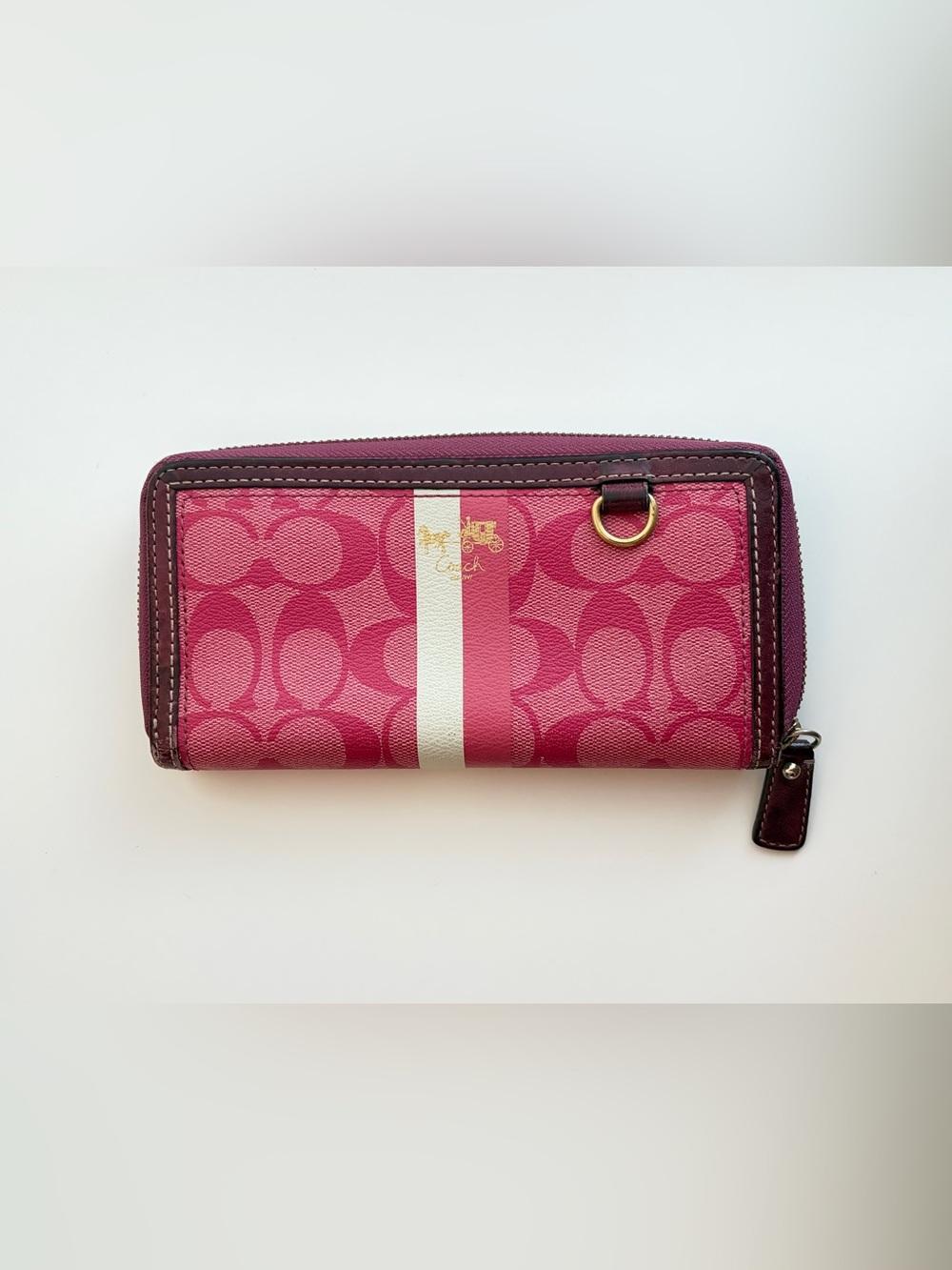 Coach pink leather wallet